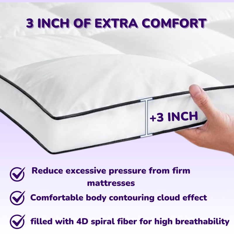 SerenePad -  Mattress topper Provides optimal support and relief