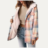 Teddy Bear - Plaid fleece jacket