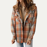 Teddy Bear - Plaid fleece jacket