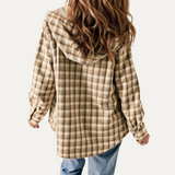 Teddy Bear - Plaid fleece jacket