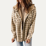 Teddy Bear - Plaid fleece jacket