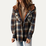 Teddy Bear - Plaid fleece jacket