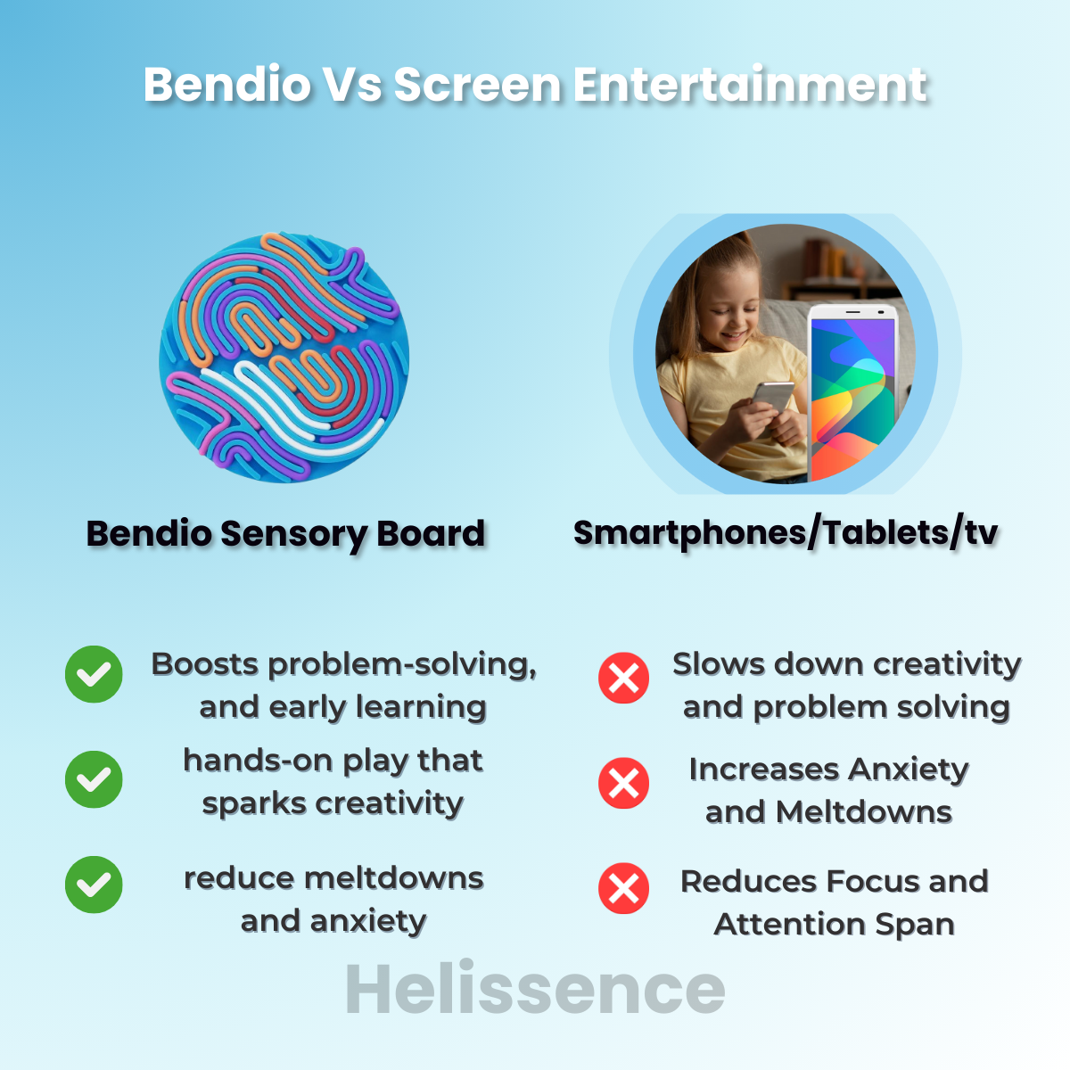 Bendio Sensory Board - Focus, and Screen-Free Play!